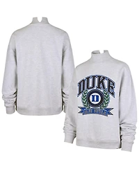 '47 Brand Women's Gray Duke Blue Devils Laurel Arch Mock Neck Sweatshirt