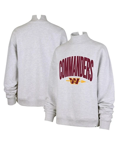 '47 Brand Women's Gray Washington Commanders Subtle Muse Mock Neck Sweatshirt