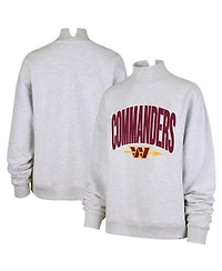 '47 Brand Women's Gray Washington Commanders Subtle Muse Mock Neck Sweatshirt