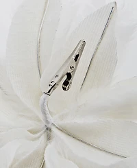 Holiday Lane Iced Delight Soft Poinsettia Clip Ornament, Macy's Exclusive