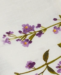 Saro Lifestyle Watercolor Floral Stems Table Napkins, Set of 4