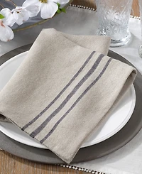 Saro Lifestyle Striped Table Napkins, Set of 4