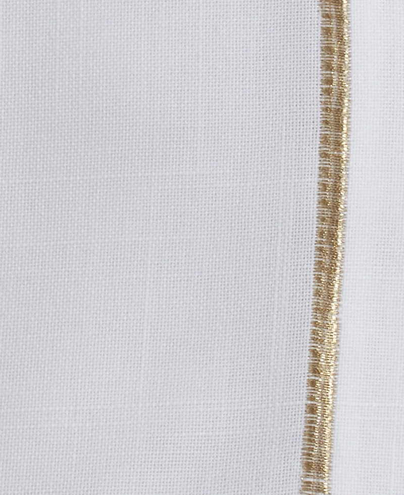 Saro Lifestyle Embroidered Line Design Napkins, Set of 4