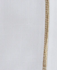 Saro Lifestyle Embroidered Line Design Napkins, Set of 4