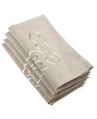 Saro Lifestyle Embroidered Design Table Napkins, Set of 4