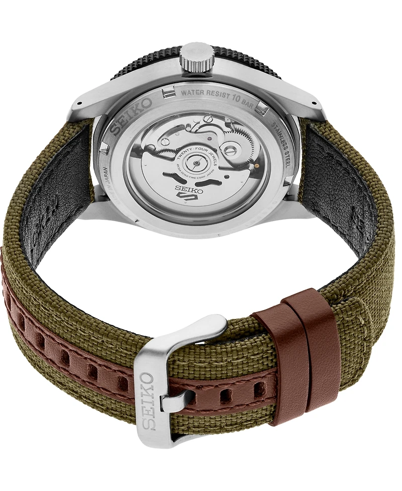 Seiko Men's 5 Sports Silver Stainless Steel Watch 41mm