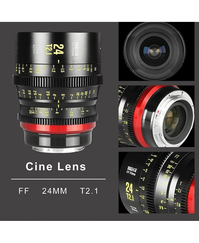 Meike 24mm T2.1 Cine Lens for Canon Ef
