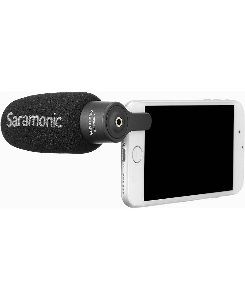 Saramonic SmartMic+ Compact Directional Microphone with 3.5mm Trrs Plug for Smartphones and Tablets