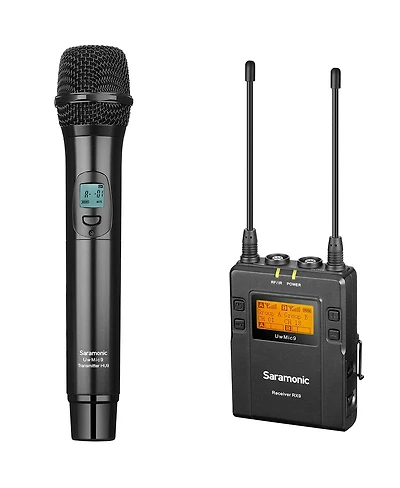Saramonic Uhf Wireless Handheld Microphone System with Dual-Channel Receiver for DSLRs/Mirrorless and Video Cameras, 514 to 596 MHz