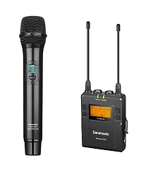 Saramonic Uhf Wireless Handheld Microphone System with Dual-Channel Receiver for DSLRs/Mirrorless and Video Cameras, 514 to 596 MHz