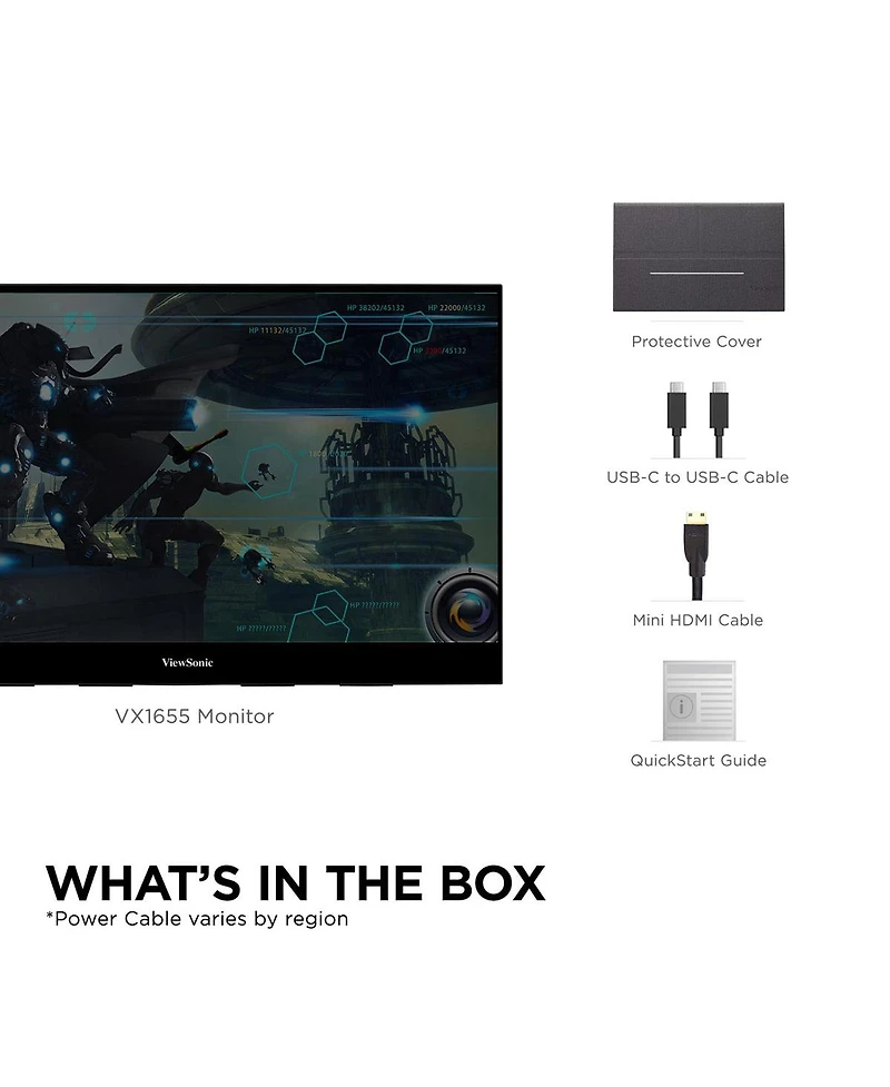 ViewSonic VX1655 16:9 Full Hd Portable Ips Led Monitor