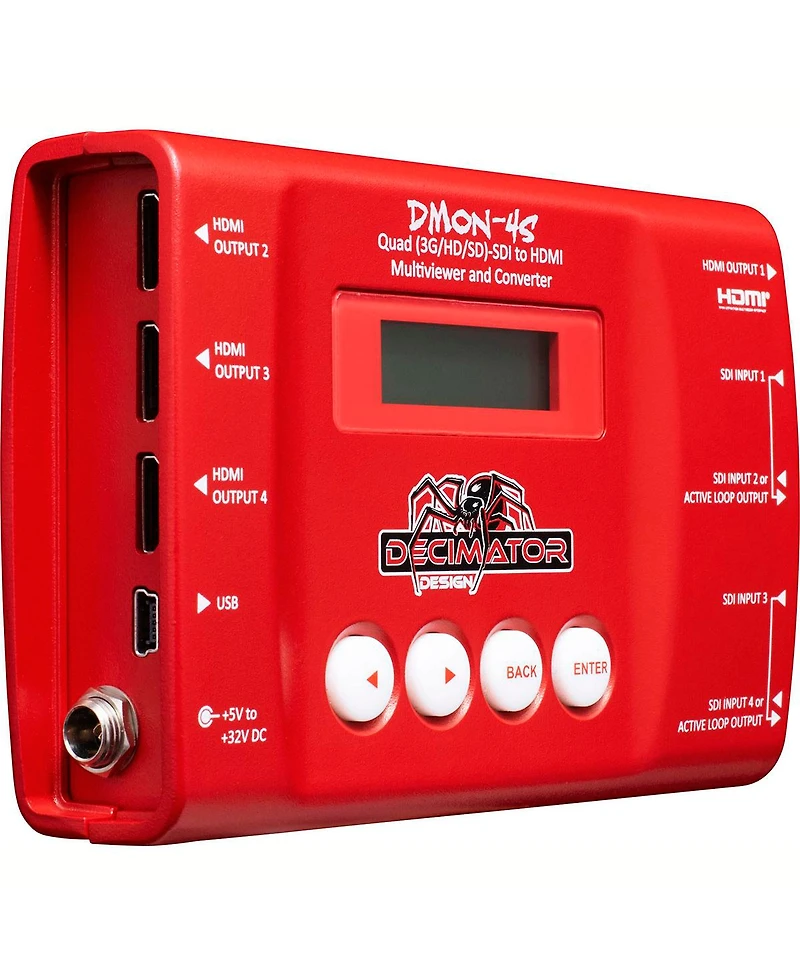 Decimator Dmon-4S Quad (3G/HD/Sd)-Sdi to Hdmi Multiviewer and Converter