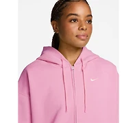 Nike Studio Fleece Medium Weight Women's Oversized Full-Zip Hoodie