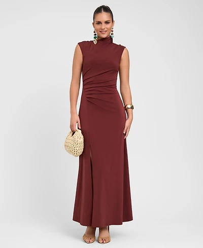 Rachel Roy Women's Mock Neck Midi Dress