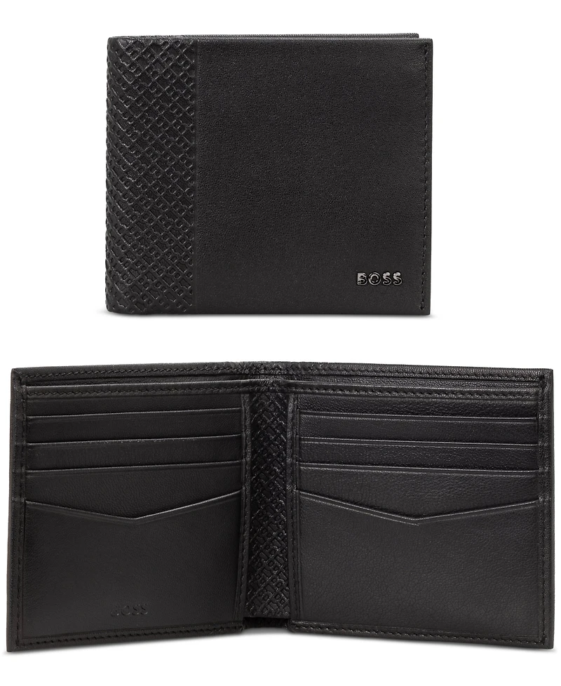 Hugo Boss Men's New Crosstown Bifold Leather Wallet
