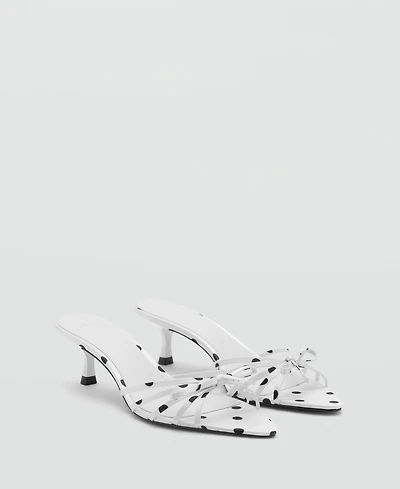 Mango Women's Polka-Dot Strap Sandals