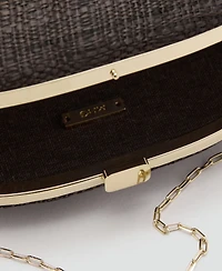 Mango Women's Natural Fiber Clutch Bag