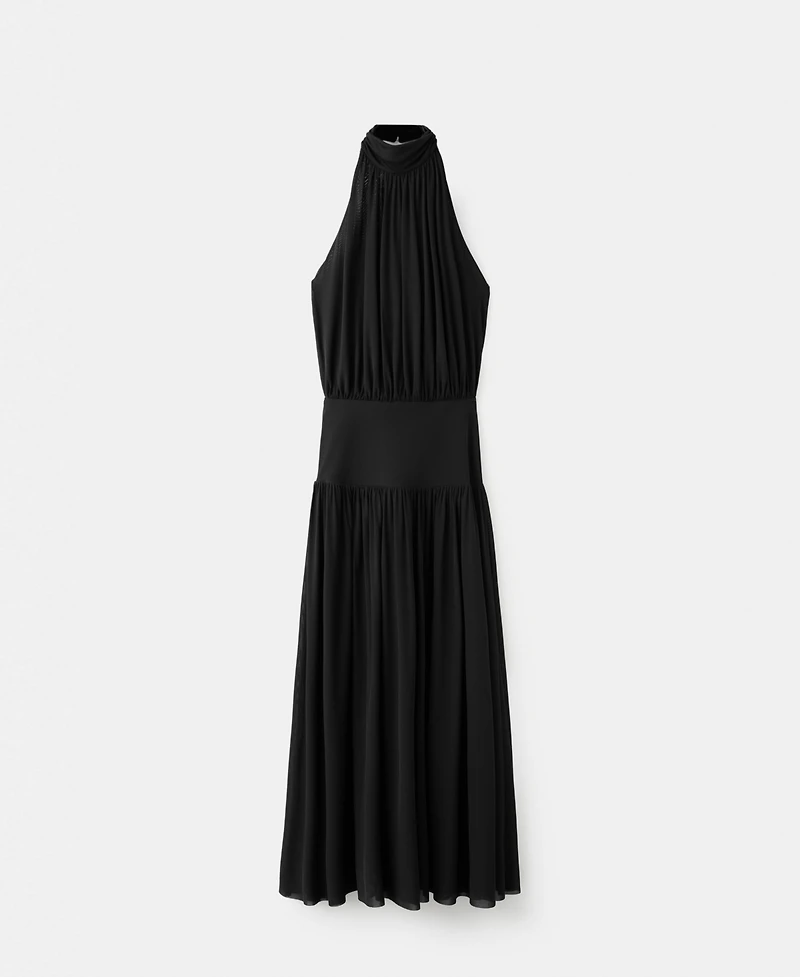 Mango Women's Ruched Fitted-Waist Dress