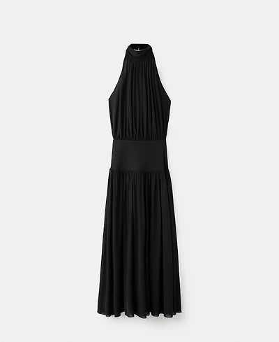 Mango Women's Ruched Fitted-Waist Dress