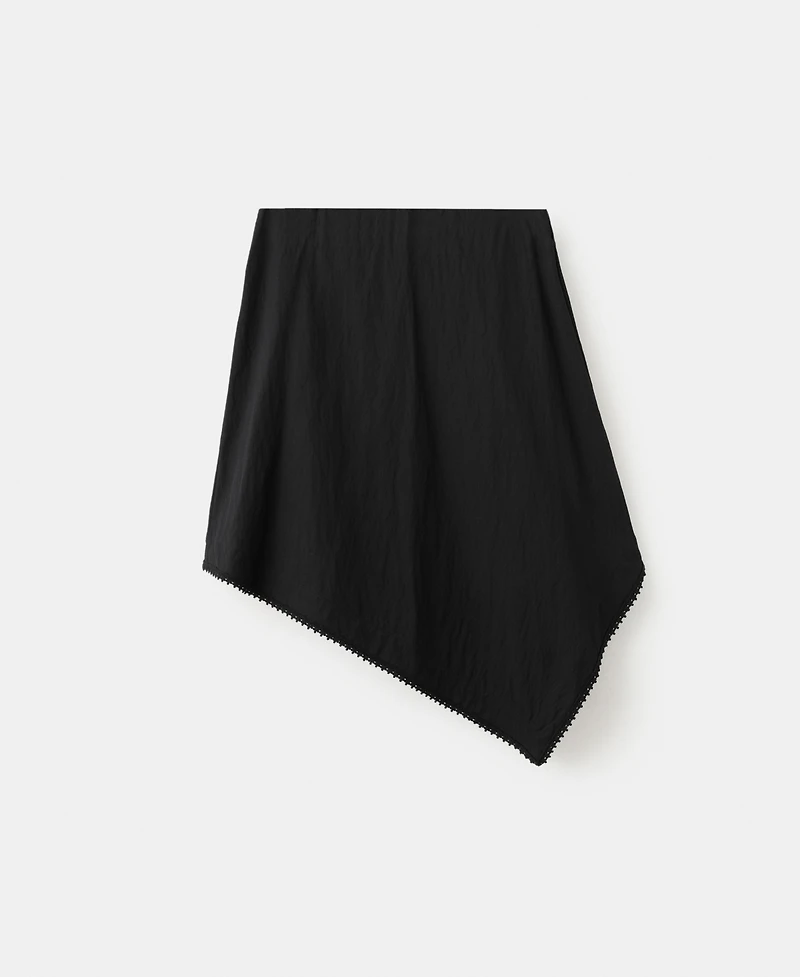 Mango Women's Asymmetrical A-Line Skirt