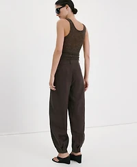 Mango Women's Baggy Lyocell Pants