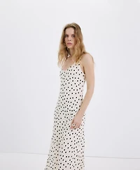 Mango Women's Polka Dot Midi Dress