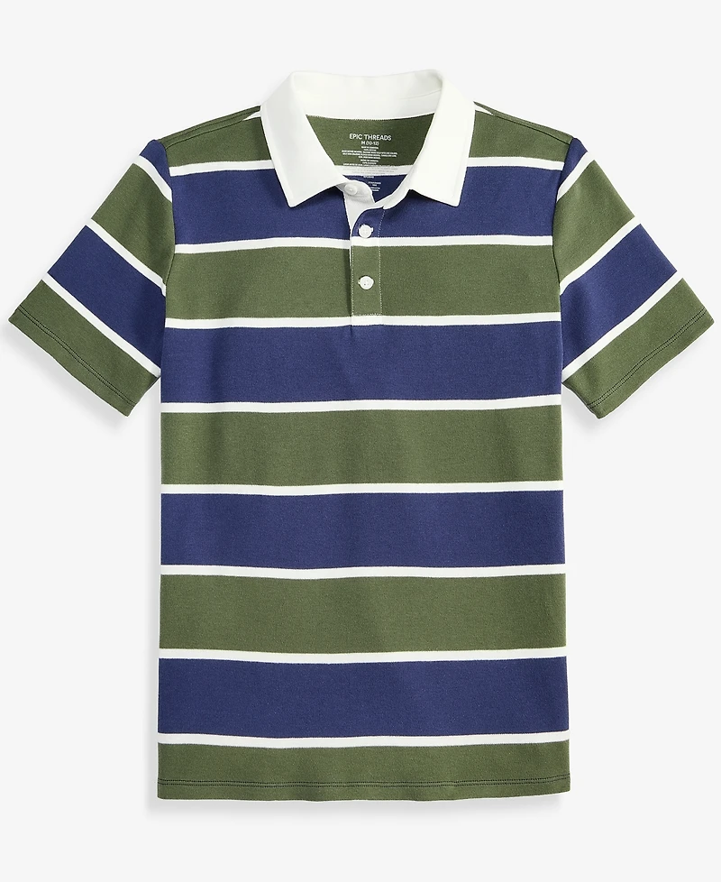 Epic Threads Boys' Xs-xl Striped Polo, Macy's Exclusive