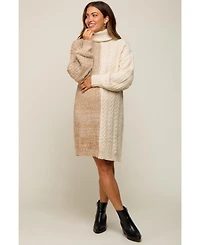 Pinkblush Maternity Turtleneck Sweater Dress