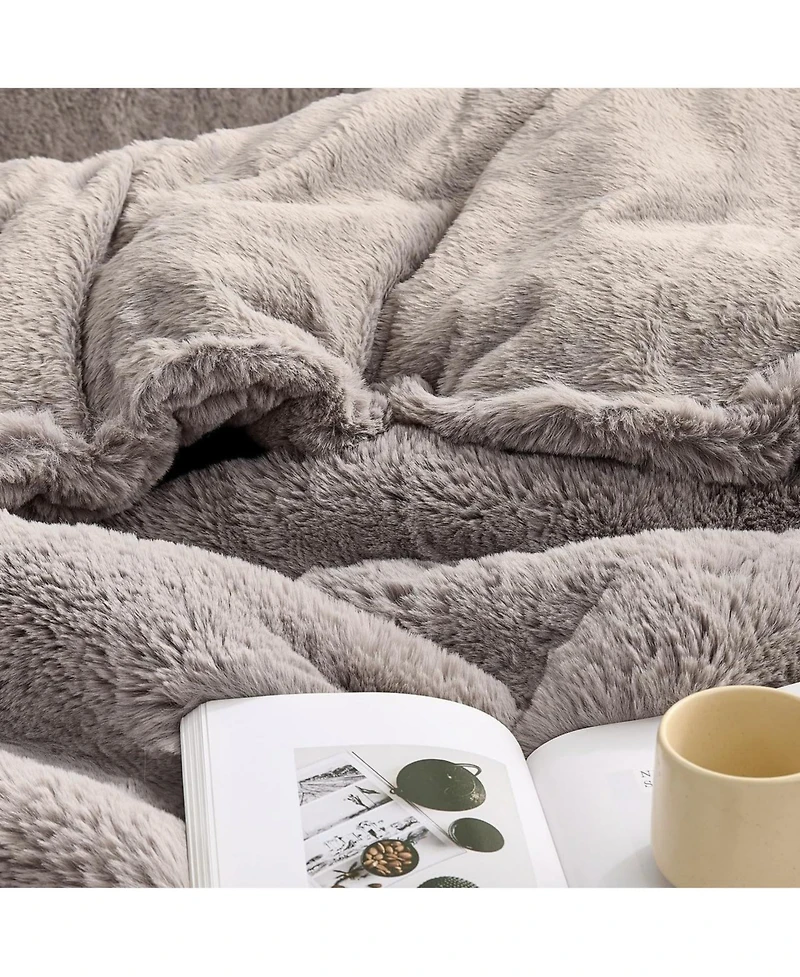 Chunky Bunnies - Coma Inducer Oversized Comforter Set - Taupewood