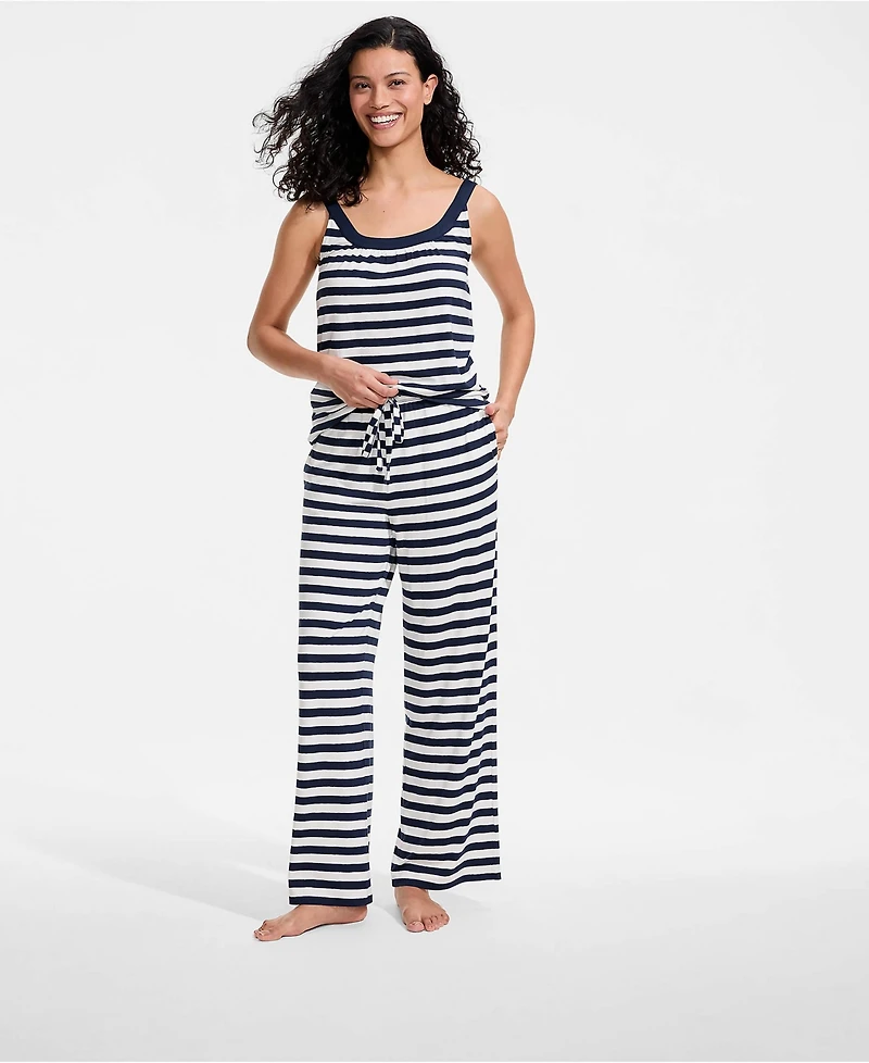 Lands' End Women's Cooling 2 Piece Pajama Set - Flowy Tank and Pants