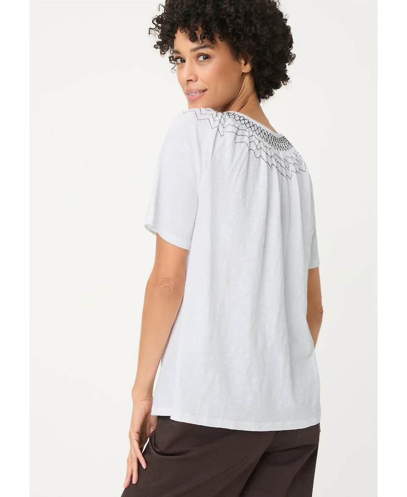 Olsen Women's Embroidered T-Shirt