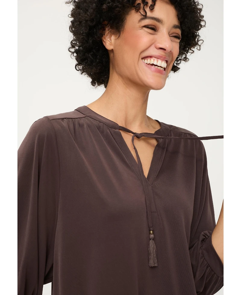 Olsen Women's Solid Tunic T-Shirt