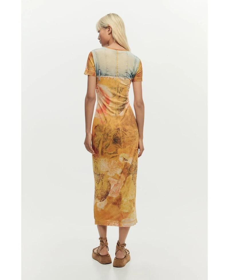 Desigual Women's Slim hybrid dress