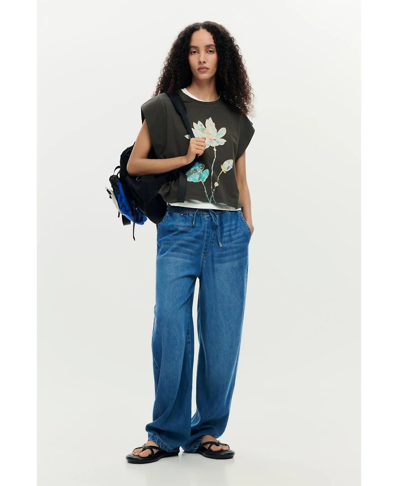 Desigual Women's Printed T-shirt cotton