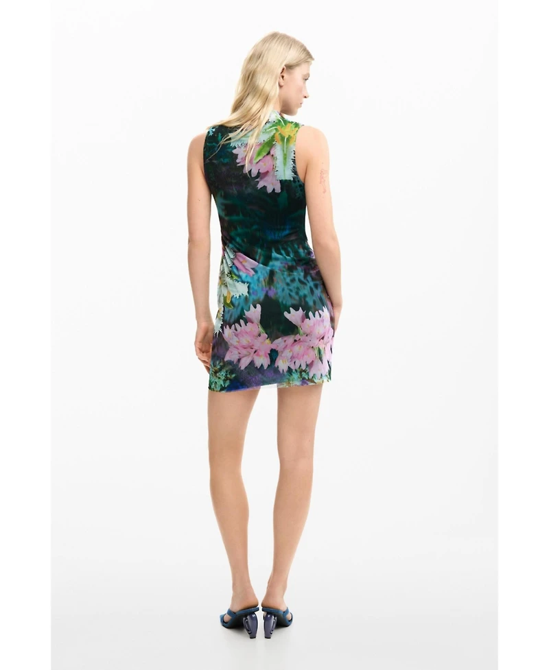 Desigual Women's Draped Floral Dress