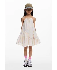 Desigual Girls Girls's Strappy dress with pompoms