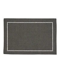 Saro Lifestyle Laser-Cut Hemstitch Placemats, Set of 4