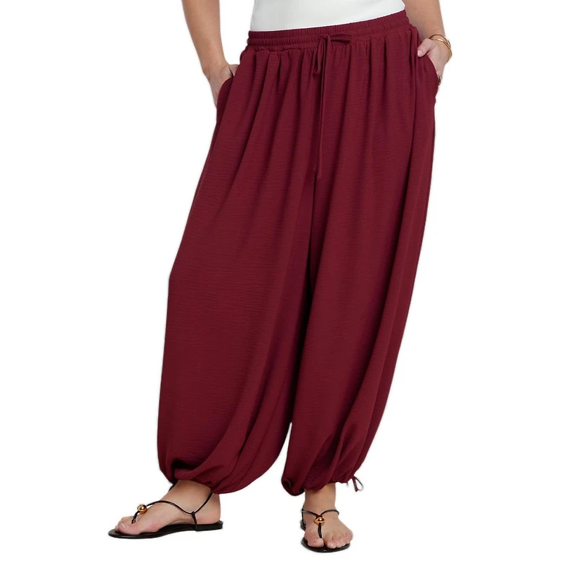 Eloquii Women's Drawstring Balloon Pant