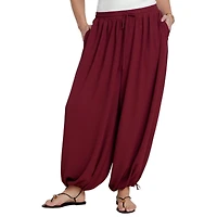 Eloquii Women's Drawstring Balloon Pant