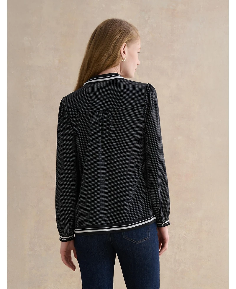Hobbs London Women's Valerie Tie-Neck Blouse
