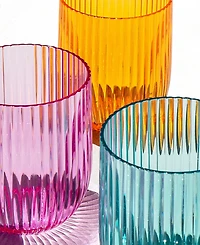 Abode Homewares Mesa Acrylic Stemless Wine Glasses, Set of 6
