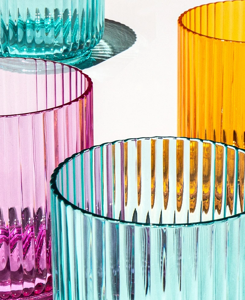 Abode Homewares Mesa Acrylic Drinking Glasses, Set of 6