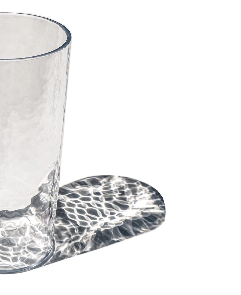 Abode Homewares Hammered Rustic Acrylic Drinking Glasses