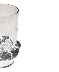 Abode Homewares Hammered Rustic Acrylic Stemless Wine Glasses, Set of 6