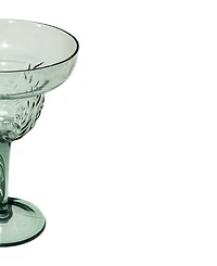 Abode Homewares Embossed Leaf Acrylic Margarita Glasses, Set of 6