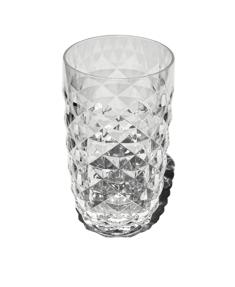 Abode Homewares Diamond Cut Acrylic Drinking Glasses