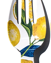 Abode Homewares Lemon Orchard Melamine Serving Utensils, Set of 2