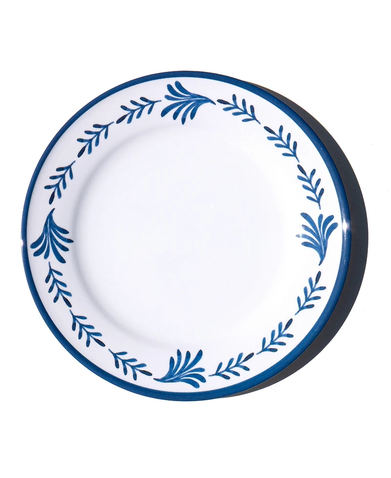 Abode Homewares Medallion Flower NewWave Melamine Dinner Plates, Set of 6