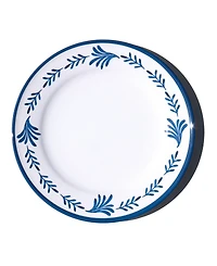 Abode Homewares Medallion Flower NewWave Melamine Dinner Plates, Set of 6