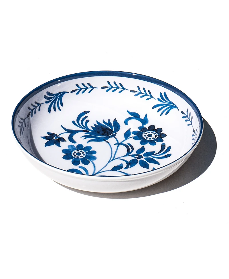 Abode Homewares Medallion Flower NewWave Melamine Low Bowls, Set of 6